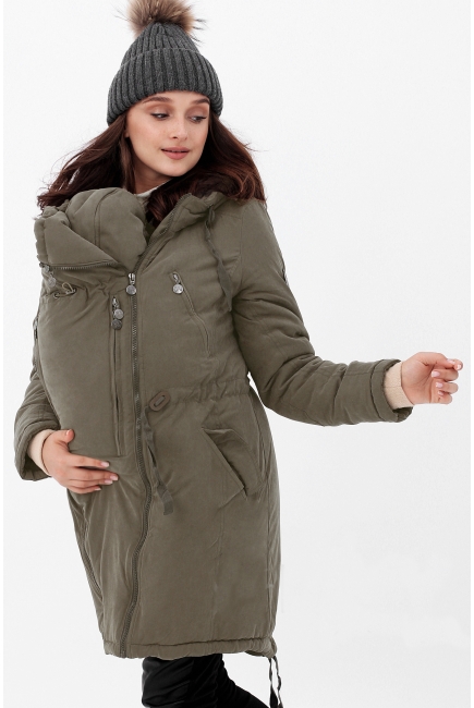 Зимняя слингокуртка - парка 3 в 1, хаки