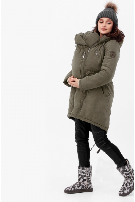 Зимняя слингокуртка - парка 3 в 1, хаки