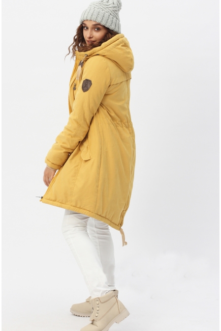 Зимняя слингокуртка - парка 3 в 1, горчичный