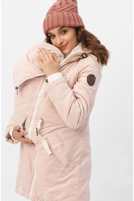 Зимняя слингокуртка - парка 3 в 1, розовый