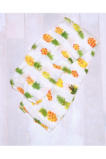 Муслиновая пеленка для новорожденных Diva большая, Pineapple Cotton