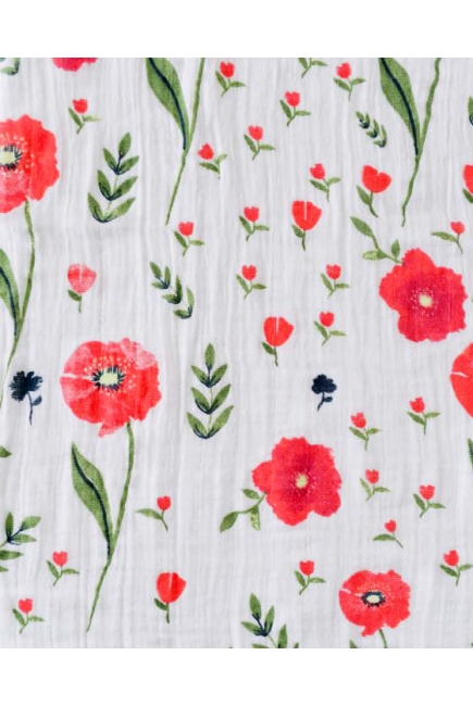 Муслиновая пеленка для новорожденных Diva большая, Poppy