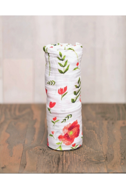 Муслиновая пеленка для новорожденных Diva большая, Poppy