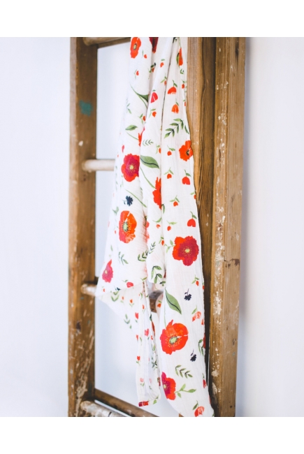 Муслиновая пеленка для новорожденных Diva большая, Poppy