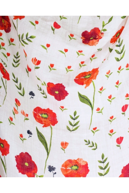 Муслиновая пеленка для новорожденных Diva большая, Poppy