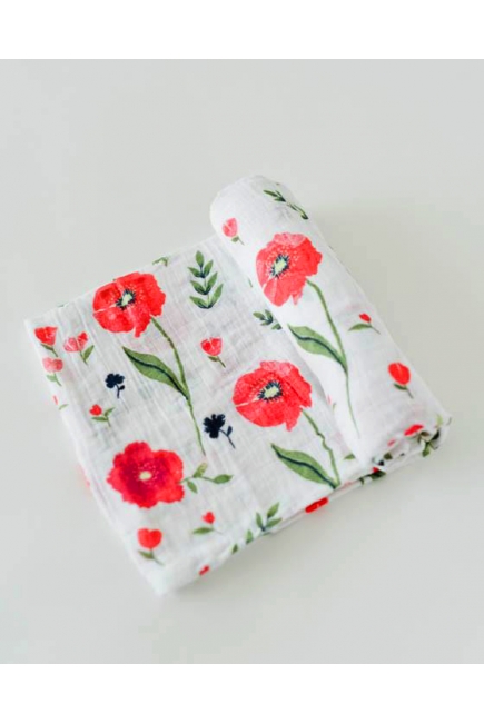 Муслиновая пеленка для новорожденных Diva большая, Poppy