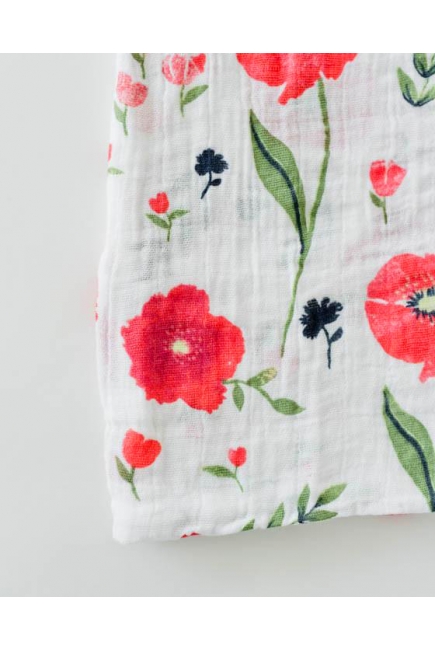Муслиновая пеленка для новорожденных Diva большая, Poppy