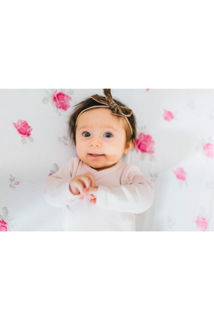 Муслиновая пеленка для новорожденных с бамбуком Diva большая, Rose Bamboo