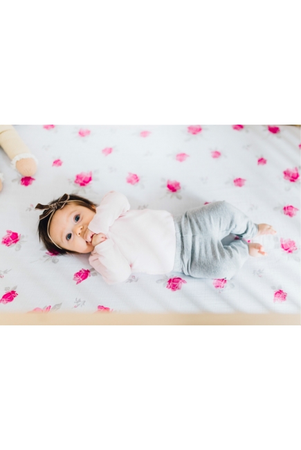 Муслиновая пеленка для новорожденных с бамбуком Diva большая, Rose Bamboo