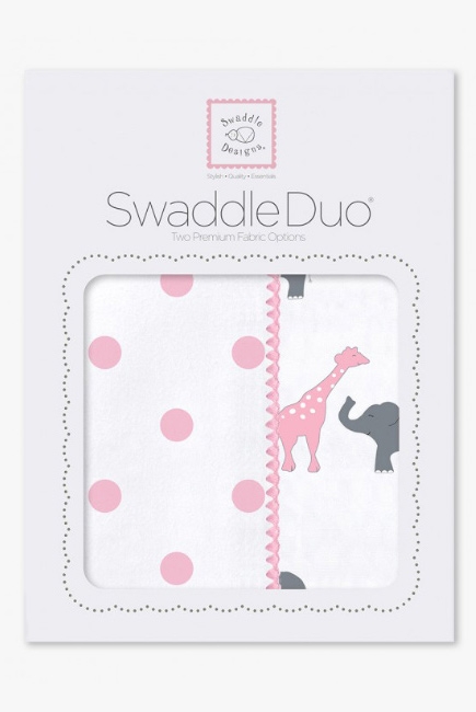 Набор пеленок SwaddleDesigns - Swaddle Duo Circus Fun Pink