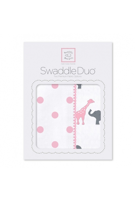 Набор пеленок SwaddleDesigns - Swaddle Duo Circus Fun Pink