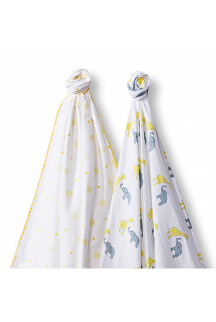 Набор пеленок SwaddleDesigns Swaddle Duo Circus Fun Sterling