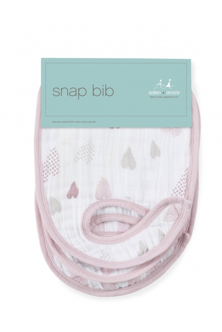 Слюнявчик Aden Anais, набор 3, Heart Breaker