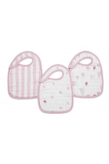 Слюнявчик Aden Anais, набор 3, Heart Breaker