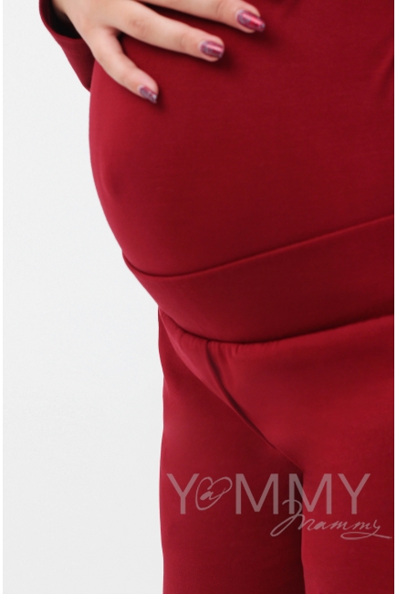 Костюм для кормящих и беременных, цвет марсала