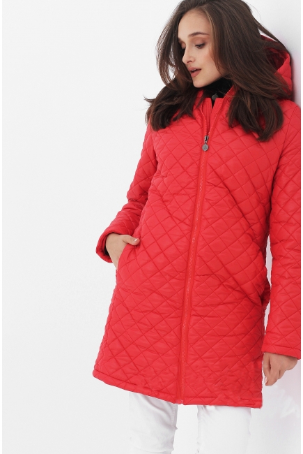 Слингокуртка зимняя 3в1, цвет красный стеганая