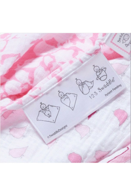 Пеленка детская тонкая SwaddleDesigns Маркизет Little Bunnie Pstl Blue