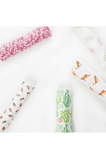 Бамбуковая пеленка для новорожденных Aden&Anais большая, Lucky Field Lady