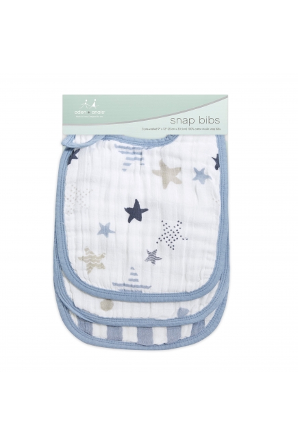 Слюнявчик Aden&Anais, набор 3, Rock Star