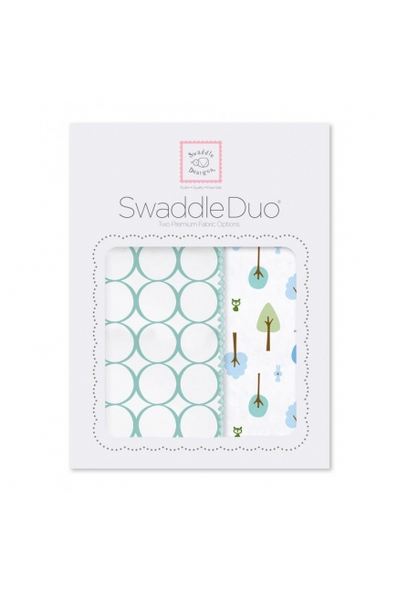 Набор пеленок SwaddleDesigns Swaddle Duo, SC Cute & Wild