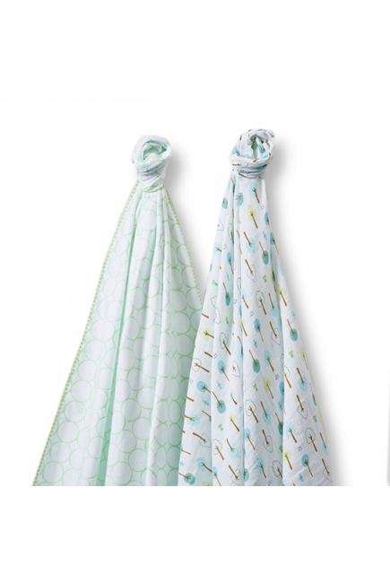 Набор пеленок SwaddleDesigns Swaddle Duo, SC Cute & Wild