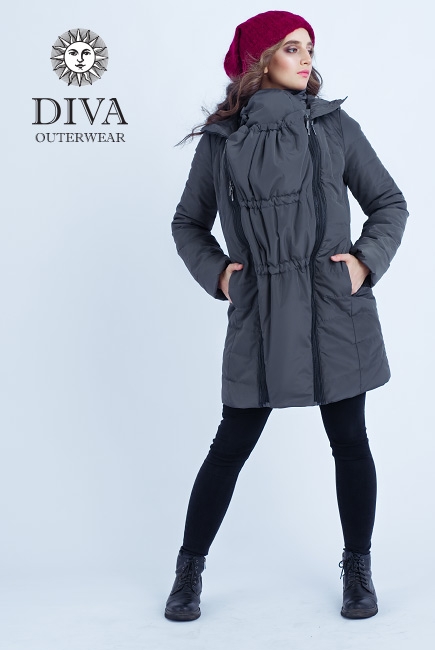 Слингокуртка зимняя 4 в 1 Diva Outerwear Grafite