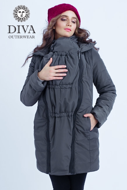 Слингокуртка зимняя 4 в 1 Diva Outerwear Grafite