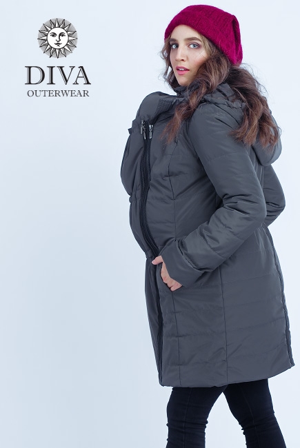 Слингокуртка зимняя 4 в 1 Diva Outerwear Grafite