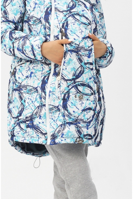 Слингокуртка зимняя - парка 3 в 1, синий