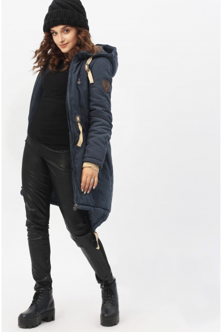 Слингокуртка зимняя - парка 3 в 1, синий