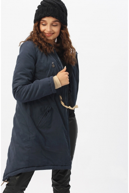 Слингокуртка зимняя - парка 3 в 1, синий