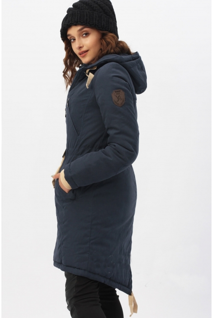 Слингокуртка зимняя - парка 3 в 1, синий