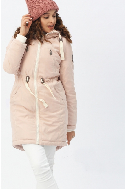 Зимняя слингокуртка - парка 3 в 1, розовый