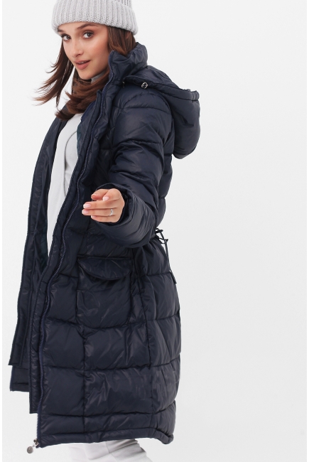 Слингопальто-слингокуртка зимняя пуховая 3 в 1, синий