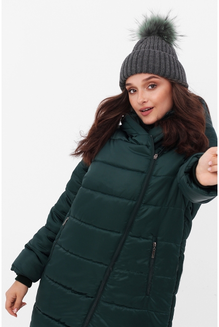 Слингокуртка-трансформер зимняя 3 в 1, зеленая