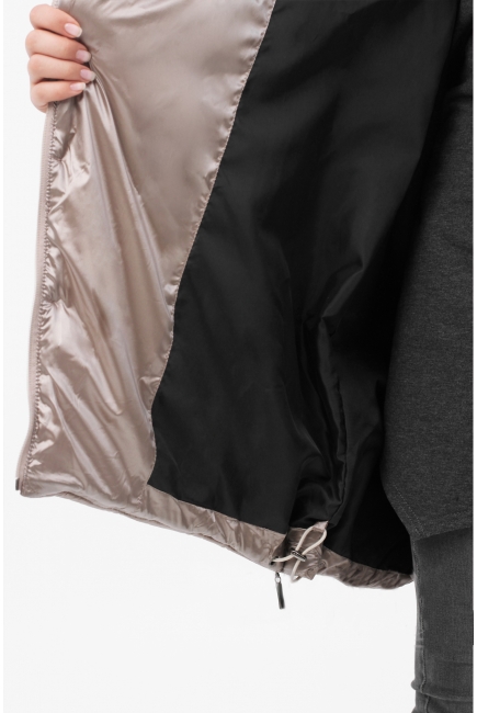 Слингокуртка-трансформер зимняя 3 в 1, золотистая