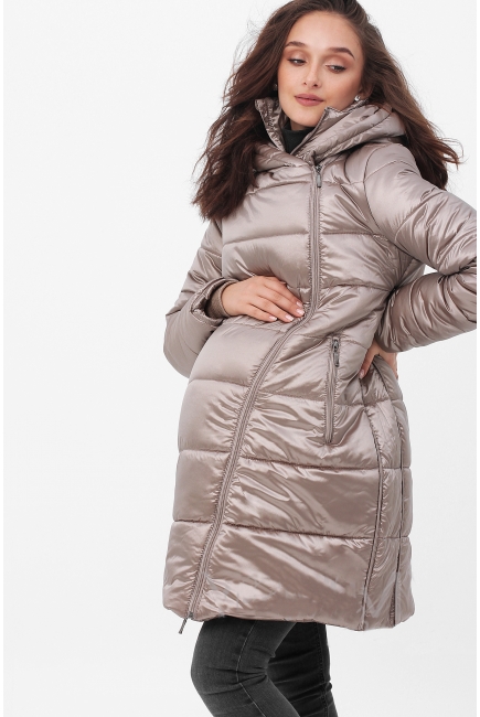 Слингокуртка-трансформер зимняя 3 в 1, золотистая