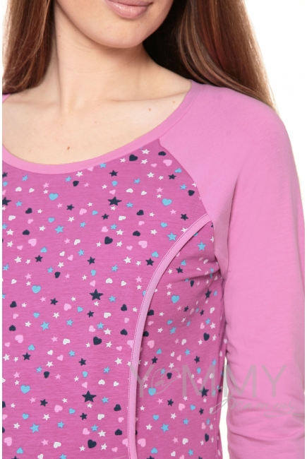 Платье для дома и сна орхидея / звездочки