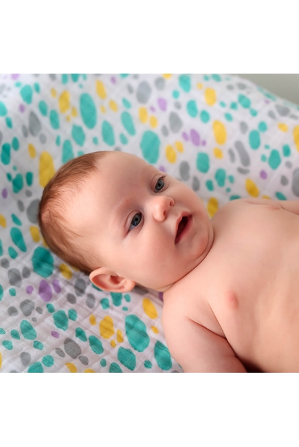 Муслиновая пеленка для новорожденных Adam Stork большая, Candy