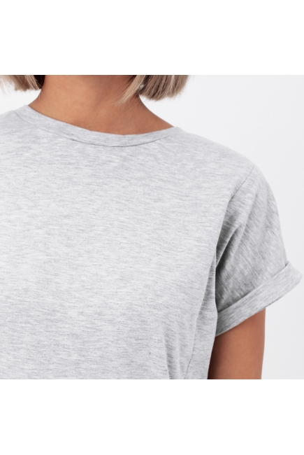 Футболка для кормящих и беременных, серый меланж