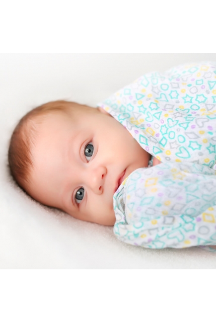 Муслиновая пеленка для новорожденных Adam Stork большая, Lovely Stars