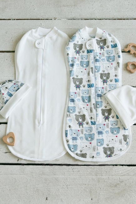 Комплект пеленок-коконов для новорожденных, Teddy