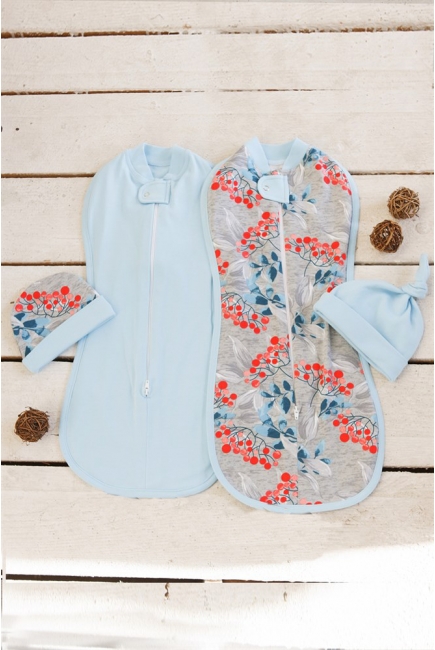 Комплект пеленок-коконов утепленный, Berry