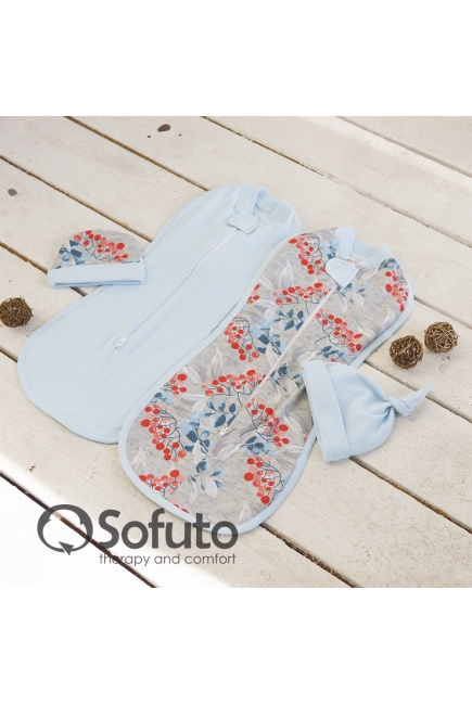 Комплект пеленок-коконов утепленный, Berry