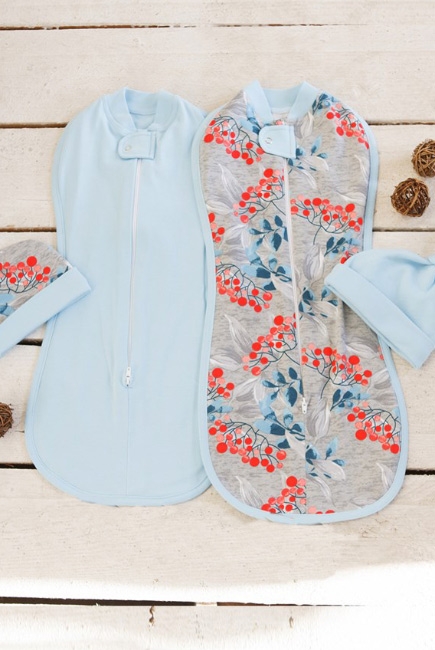 Комплект пеленок-коконов утепленный, Berry