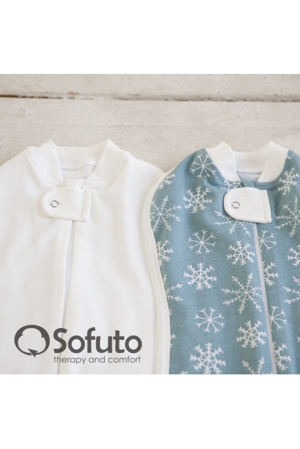 Комплект пеленок-коконов утепленный, Snowflakes