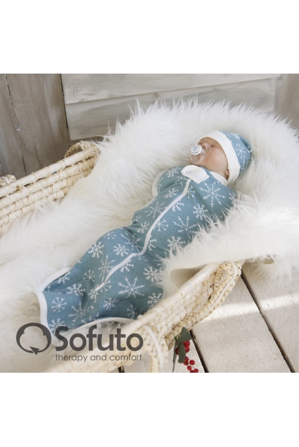 Комплект пеленок-коконов утепленный, Snowflakes