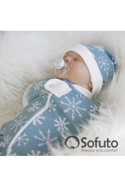 Комплект пеленок-коконов утепленный, Snowflakes