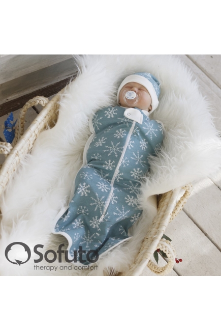 Комплект пеленок-коконов утепленный, Snowflakes