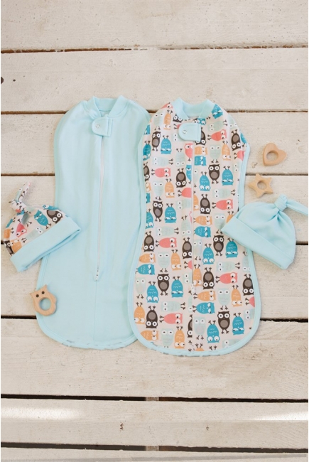 Комплект пеленок-коконов для новорожденных, Owl Laguna